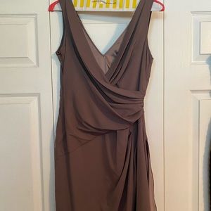 Anne Klein draped neck line dress